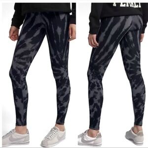 Nike | The force is female leggings size XS black tie dye
